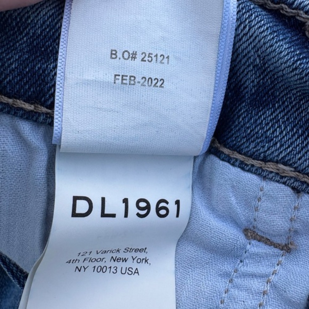 DL1961 Bridget Boot High Rise Instasculpt Crop Jeans Blue DL Vintage Two Tone 31 - Picture 15 of 16